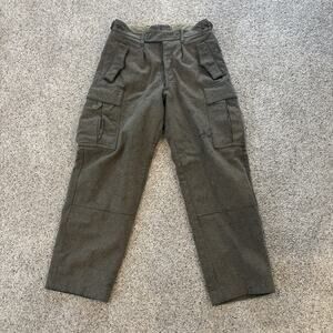 Vintage Schilling Ohg Reichartshausen 60s Wool German War Military Pants
